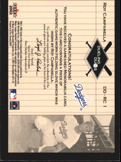 2002 GREATS DUELING DUOS GAME USED SINGLE BAT ASSORTED SINGLES U-PICK! - Bild 11 von 11