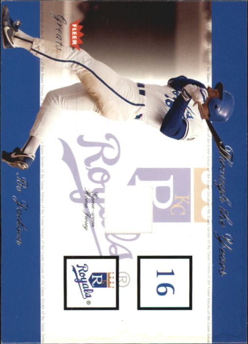 2002 Greats of the Game Through the Years Level 1 #7 Bo Jackson Royals