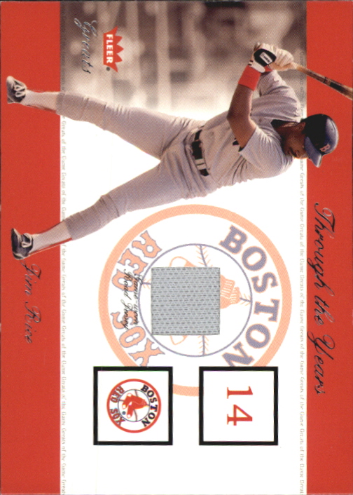 2002 Greats of the Game Through the Years Level 1 #19 Jim Rice Red Sox Home