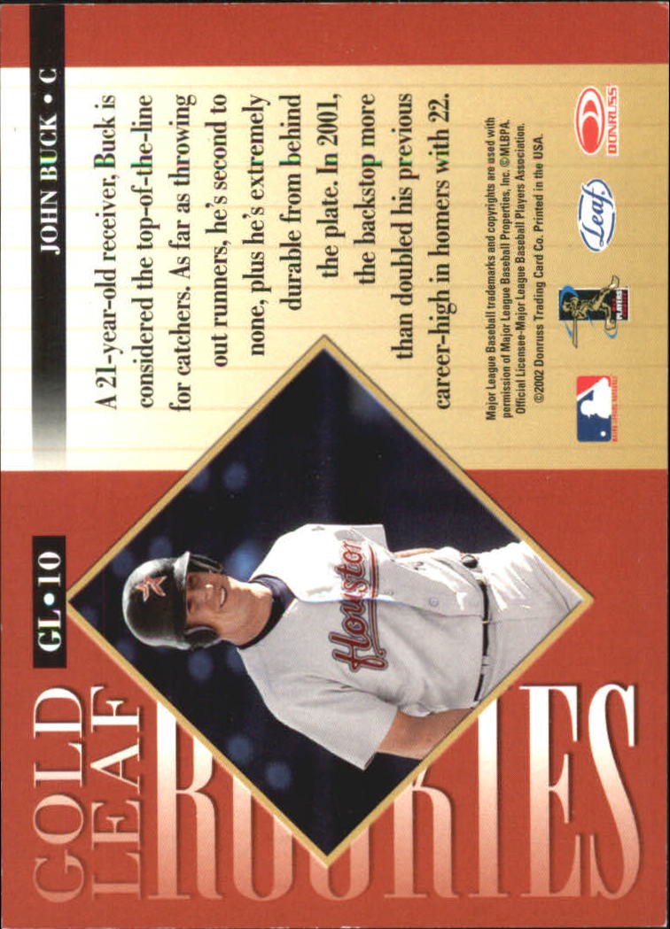 Foglia Baseball 2002 "Gold Rookies" Inserto Carte - Foto 13 di 13