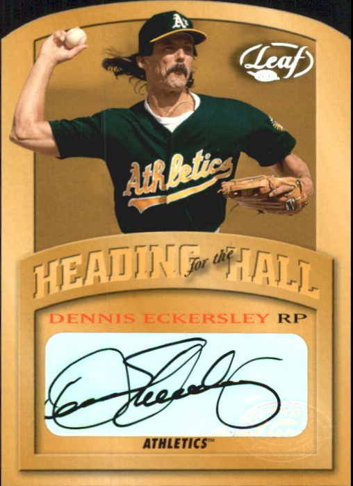 2002 Leaf Heading for the Hall Autographs #4 Dennis Eckersley