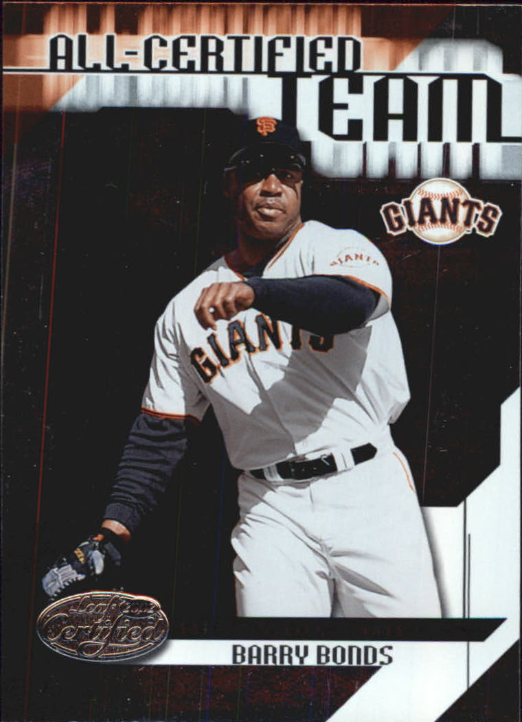 2002 Leaf Certified All-Certified Team #14  Barry Bonds