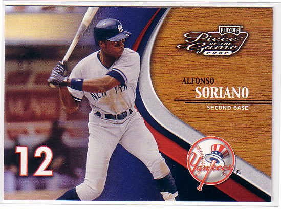 2002 Playoff Piece of the Game #36 Alfonso Soriano