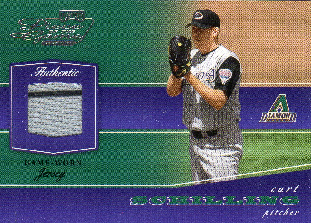 2002 Playoff Piece of the Game Materials #18A Curt Schilling Jsy