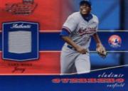 2002 Playoff Piece of the Game Materials #89A Vladimir Guerrero Grey Jsy