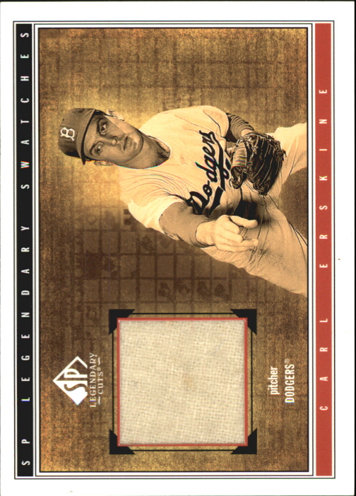 2002 SP Legendary Cuts Game Swatches #SCER Carl Erskine Pants