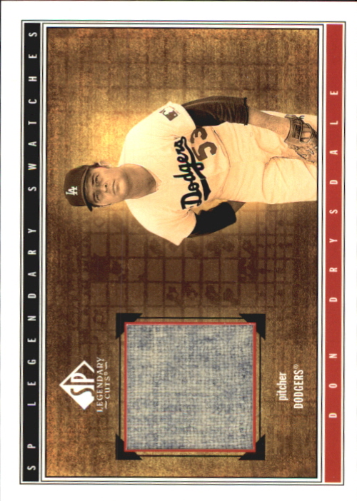 2002 SP Legendary Cuts Game Swatches #SDDR Don Drysdale Pants