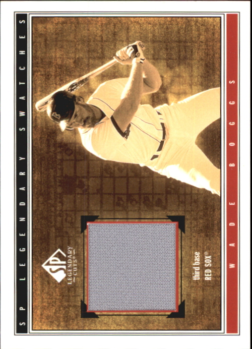 2002 SP Legendary Cuts Game Swatches #SWBO Wade Boggs