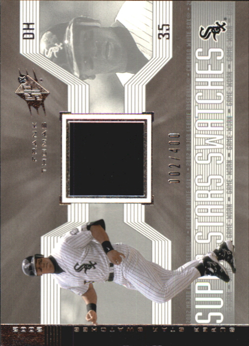 2002 SPx SuperStars Swatches Silver #158 Frank Thomas