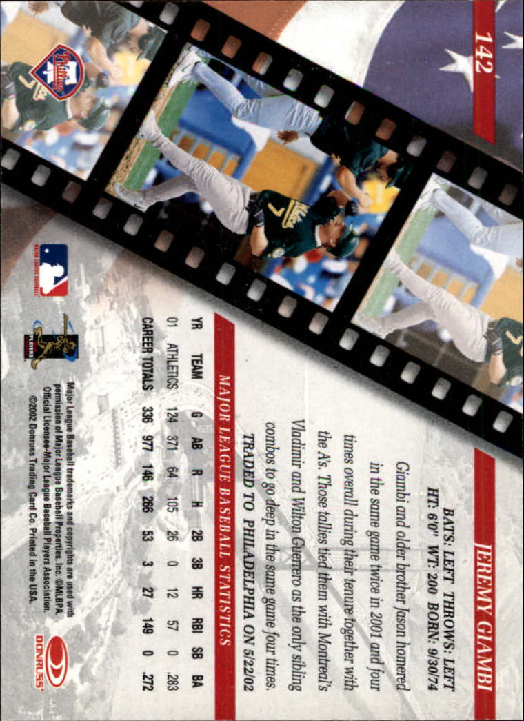 B3011- 2002 Studio Baseball Card #s 1-250 +Rookies -You Pick- 15+ FREE US SHIP - Picture 281 of 492