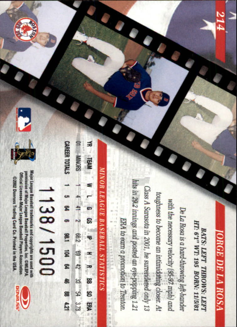 B3011- 2002 Studio Baseball Card #s 1-250 +Rookies -You Pick- 15+ FREE US SHIP - Picture 424 of 492