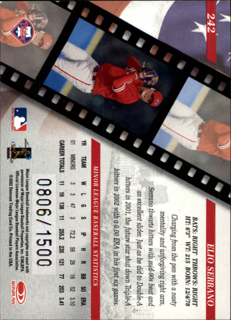 B3011- 2002 Studio Baseball Card #s 1-250 +Rookies -You Pick- 15+ FREE US SHIP - Picture 478 of 492