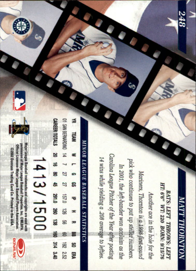 B3011- 2002 Studio Baseball Card #s 1-250 +Rookies -You Pick- 15+ FREE US SHIP - Picture 488 of 492