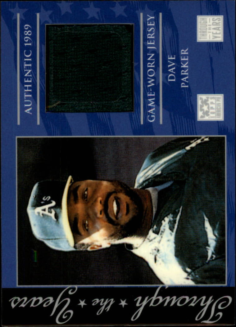 2002 Topps American Pie Through the Years Relics #DP Dave Parker Jsy