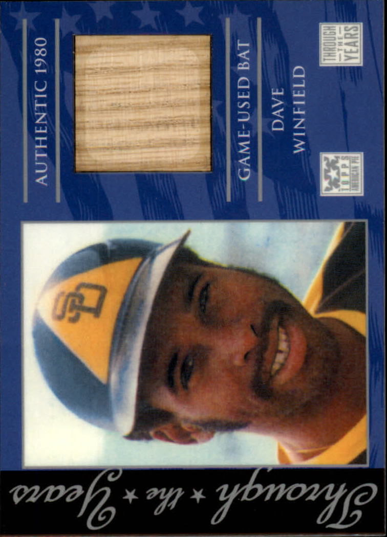 2002 Topps American Pie Through the Years Relics #DW Dave Winfield Bat