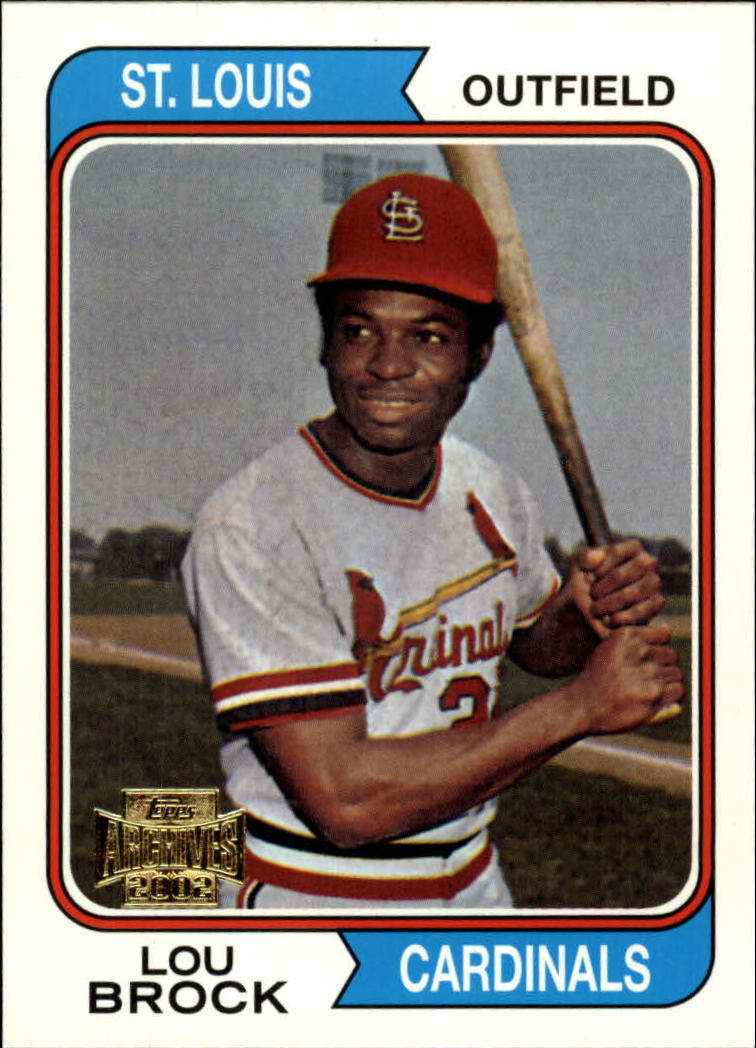 2002 Topps Archives #109 Lou Brock 74