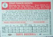 2002 Topps Chrome '52 Reprints Refractors #52R7 Phil Rizzuto back image