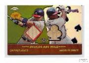 2002 Topps Chrome 5-Card Stud Deuces are Wild Relics #5DCA Chipper Jones Bat/Andruw Jones Bat