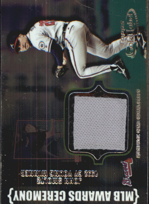 2002 Topps Gold Label MLB Awards Ceremony Relics Titanium #JS John Smoltz CY Jsy