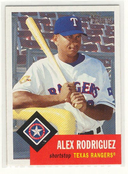 2002 Topps Heritage #53 Alex Rodriguez SP