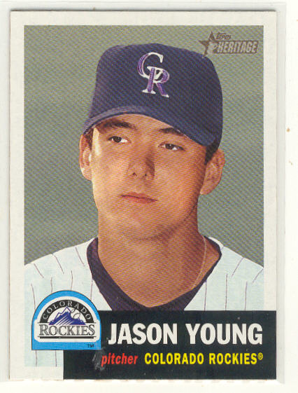 2002 Topps Heritage #79 Jason Young RC