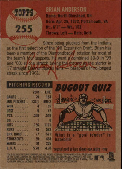 B1593- 2002 Topps Heritage BB #s 245-446 +Inserts -You Pick- 15+ FREE US SHIP - Picture 14 of 282