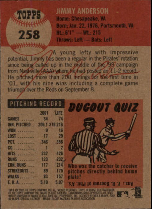 B1593- 2002 Topps Heritage BB #s 245-446 +Inserts -You Pick- 15+ FREE US SHIP - Picture 20 of 282
