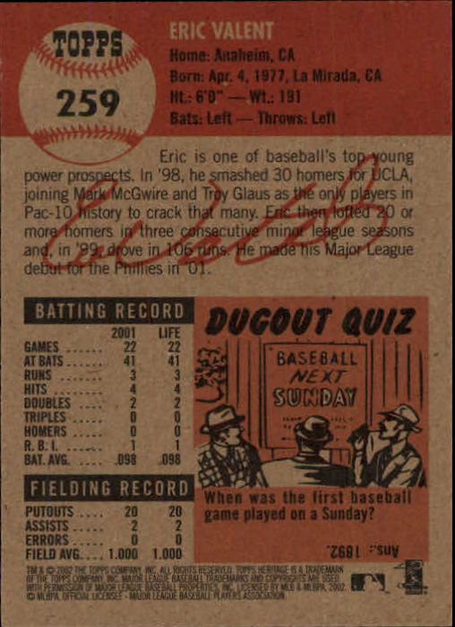 B1593- 2002 Topps Heritage BB #s 245-446 +Inserts -You Pick- 15+ FREE US SHIP - Picture 22 of 282