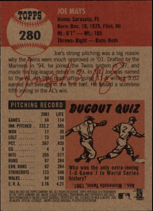 B1593- 2002 Topps Heritage BB #s 245-446 +Inserts -You Pick- 15+ FREE US SHIP - Picture 48 of 282