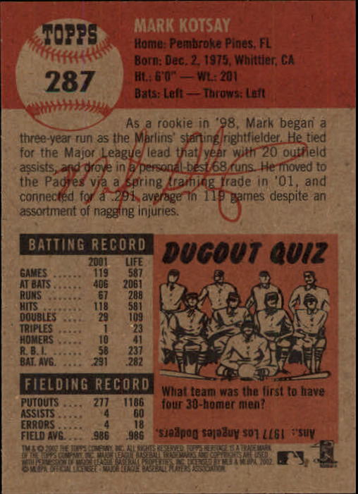 B1593- 2002 Topps Heritage BB #s 245-446 +Inserts -You Pick- 15+ FREE US SHIP - Picture 58 of 282