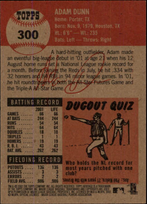 B1593- 2002 Topps Heritage BB #s 245-446 +Inserts -You Pick- 15+ FREE US SHIP - Picture 76 of 282