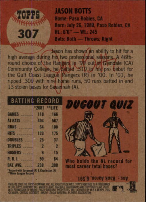 B1593- 2002 Topps Heritage BB #s 245-446 +Inserts -You Pick- 15+ FREE US SHIP - Picture 88 of 282
