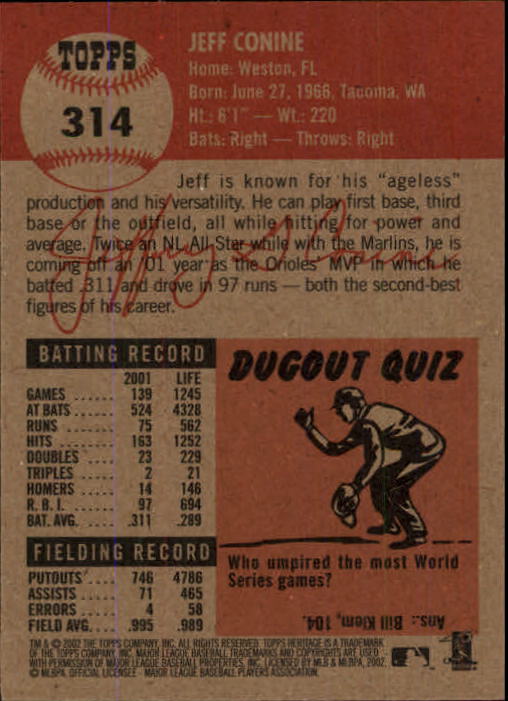 B1593- 2002 Topps Heritage BB #s 245-446 +Inserts -You Pick- 15+ FREE US SHIP - Picture 100 of 282