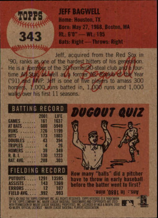 B1593- 2002 Topps Heritage BB #s 245-446 +Inserts -You Pick- 15+ FREE US SHIP - Picture 146 of 282