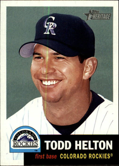 2002 Topps Heritage #373 Todd Helton SP