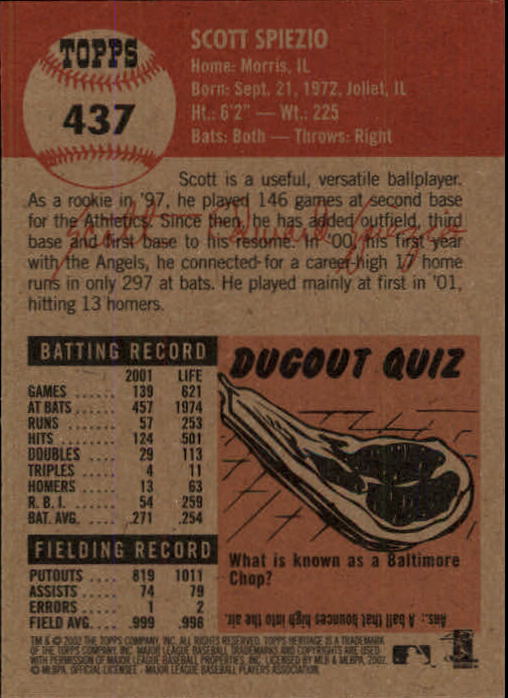 B1593- 2002 Topps Heritage BB #s 245-446 +Inserts -You Pick- 15+ FREE US SHIP - Picture 264 of 282