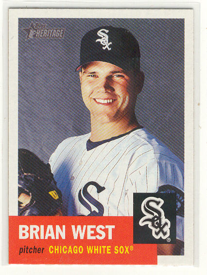 2002 Topps Heritage #440 Brian West SP RC