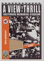 2002 Topps Super Teams A View To A Thrill Relics #VTJP Jim Palmer 2