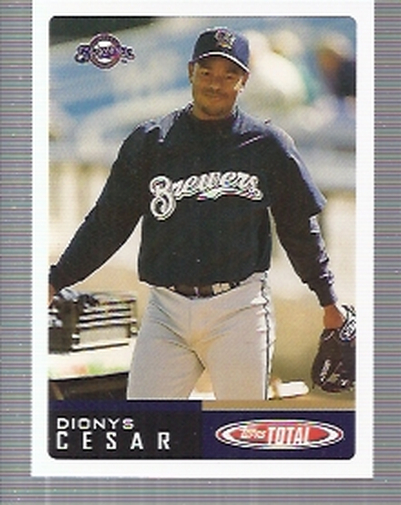 2002 Topps Total #543 Dionys Cesar RC