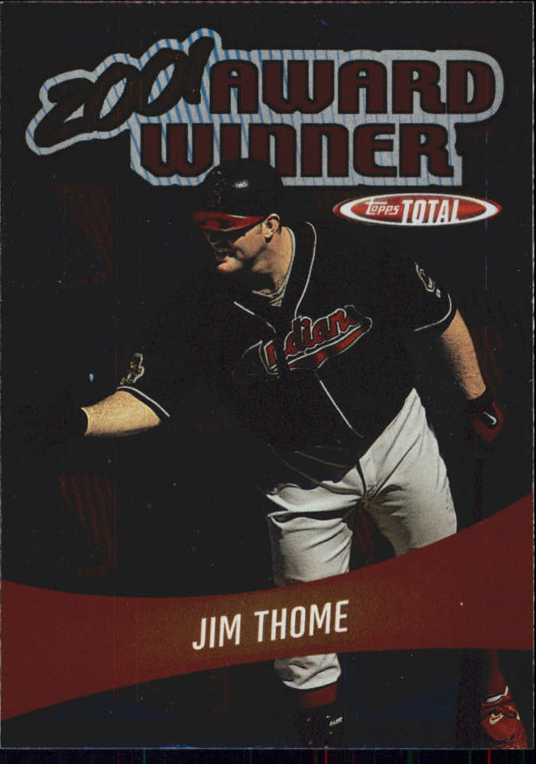 2002 Topps Total Award Winners #AW29 Jim Thome