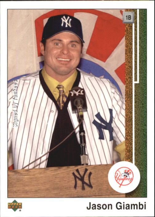 2002 UD Authentics #80 Jason Giambi Yankees