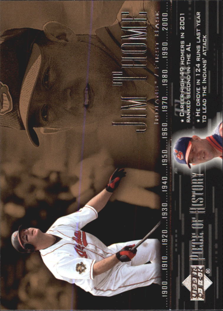 2002 UD Piece of History #12 Jim Thome