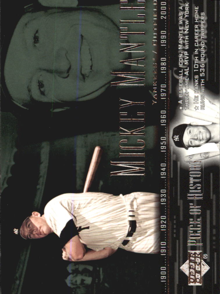 2002 UD Piece of History #38 Mickey Mantle SP