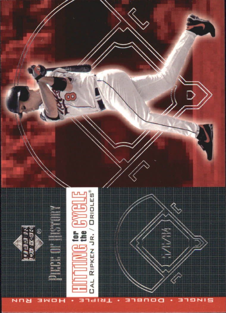 2002 UD Piece of History Hitting for the Cycle #H3 Cal Ripken
