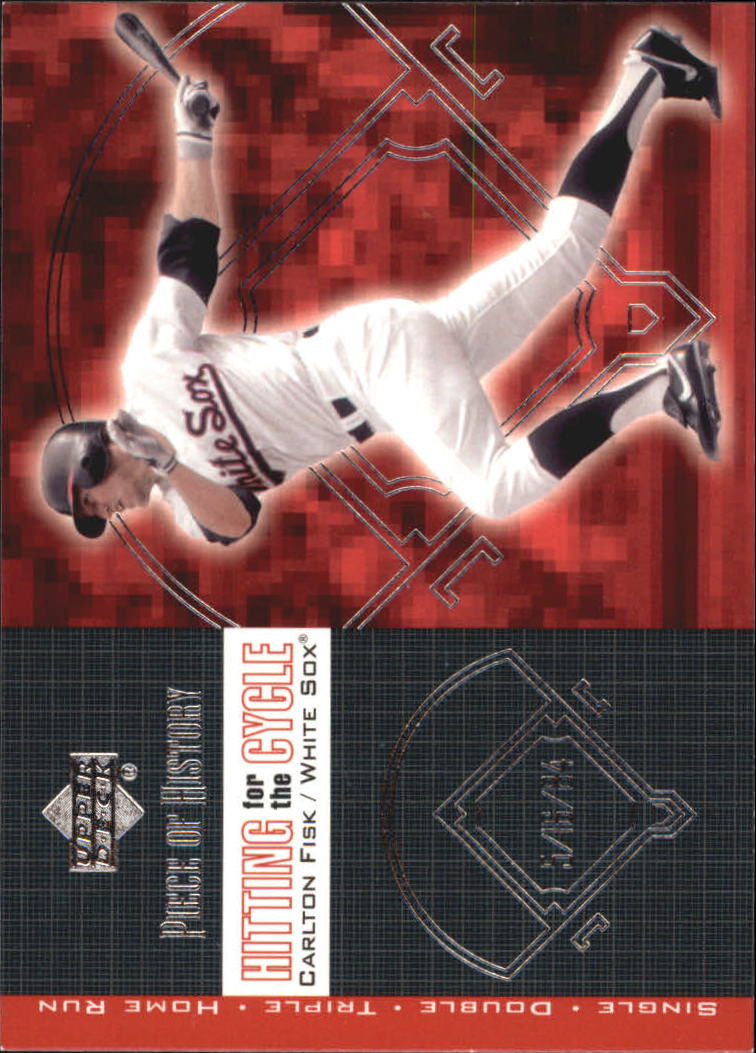 2002 UD Piece of History Hitting for the Cycle #H4 Carlton Fisk
