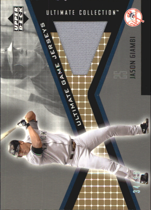 Jason Giambi 2002 Upper Deck Game-Used Memorabilia Card