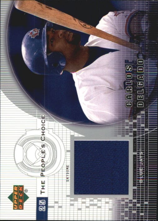 2002 Upper Deck Peoples Choice Game Jersey #PJCD Carlos Delgado