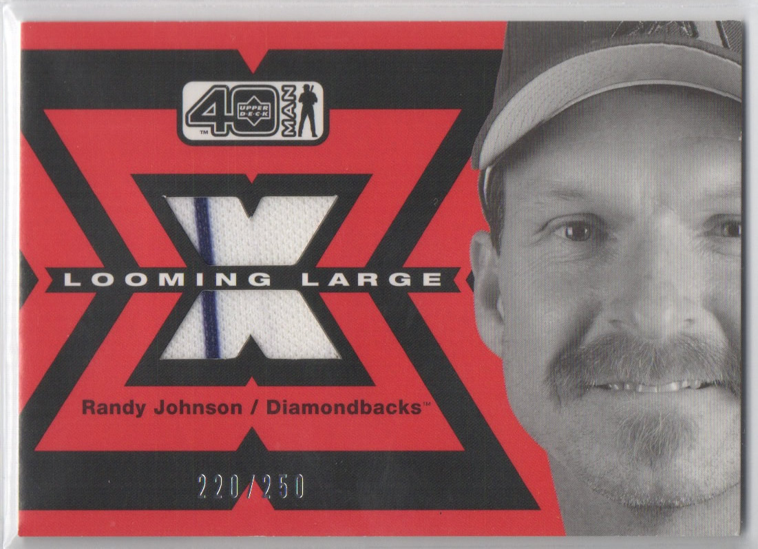 2002 Upper Deck 40-Man Looming Large Jerseys #LRJ Randy Johnson