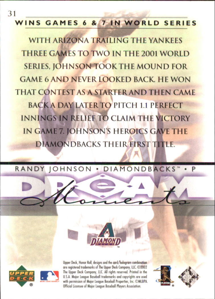 Randy Johnson cards (1990-2024) Mariners D-Backs Yankees Astros - You Choose - Picture 148 of 308