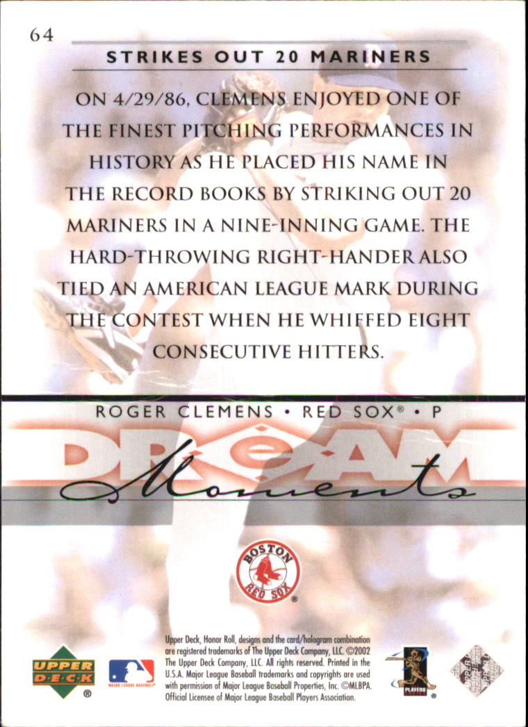 Roger Clemens cards (1987-2022) Red Sox Yankees Blue Jays Astros - You Choose - Picture 262 of 356